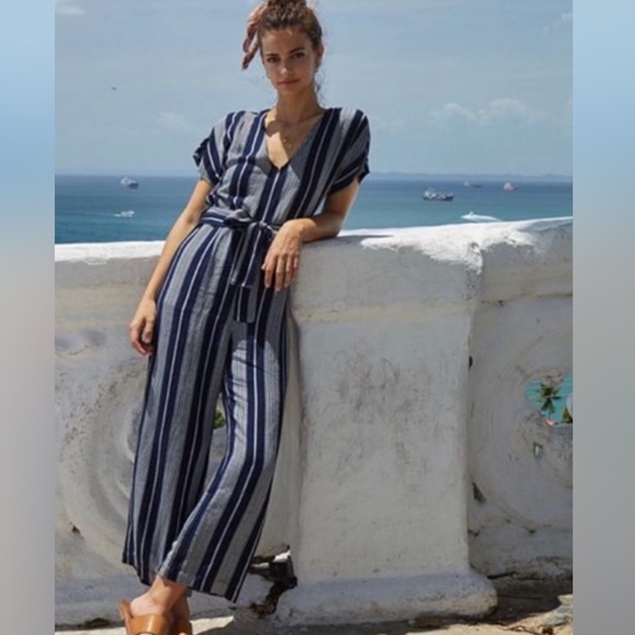 Rails Pants - Rails Angela Mediterranean Striped Jumpsuit